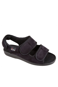 Pánska ortopedická obuv Mjartan 526, čierna, na suchý zips ꟾ Diapra.sk - pohodlná zdravotná obuv