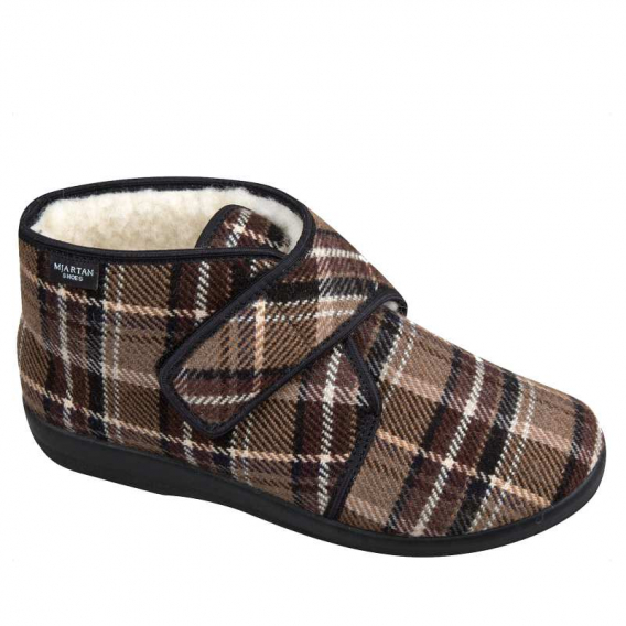 Pánske zateplené papuče hnedé ꟾ Diapra.sk - Zdravá a pohodlná obuv