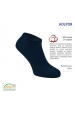 Dámske a pánske zdravotné členkové ponožky HOLPOR, čierna, retiazkovaná špica, 98% bavlna ꟾ Diapra.sk - kvalitná zdravotná obuv pre každého