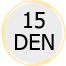15 DEN: DEN je jednotka, ktorá určuje hrúbku priadze. Hodnota sa vypočíta na základe hmotnosti priadze na danú dĺžku. Čím je hodnota DEN nižšia, tým sú pančuchy jemnejšie. 15 - 20 DEN - pre každodenné použitie. 15 DEN: DEN je jednotka, ktorá určuje hrúbku priadze. Hodnota sa vypočíta na základe hmotnosti priadze na danú dĺžku. Čím je hodnota DEN nižšia, tým sú pančuchy jemnejšie. 15 - 20 DEN - pre každodenné použitie.
