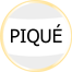 Piqué je ľahká tkanina príjemná pri kontaktu s pokožkou a s mimoriadnou absorpčnou schopnosťou.