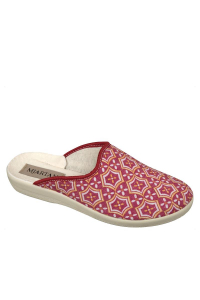 Dámske červené papuče so vzorom Mjartan 607-LC101-L26-B Dámske červené papuče so vzorom Mjartan 607-LC101-L26-B