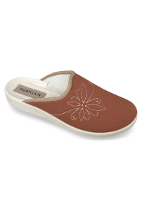 Dámska papuča Mjartan 607, hnedé, PU podrážka ꟾ Diapra.sk - zdravá a pohodlná obuv
