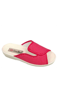 Dámske otvorené papuče červené, bez špičky ꟾ Diapra.sk - zdravotná obuv pre každého