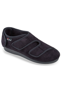 Dámska ortopedická obuv OrtoMed 6051, čierna, na 3 suché zipsy ꟾ Diapra.sk - zdravá a pohodlná obuv