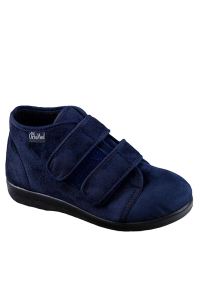 Pánska ortopedická obuv Ortomed 644, modrá, členková, na suchý zips ꟾ Diapra.sk - zdravá a pohodlná obuv