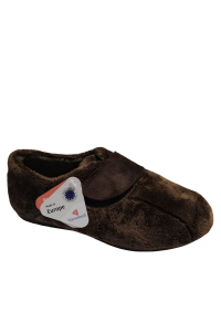 Florett papuče 02668 hnedé Florett papuče 02668 hnedé, suchý zips ꟾ Diapra.sk - Zdravá a pohodlná obuv