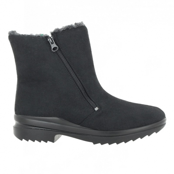 Dámska zdravotná zimná obuv Varomed Ina, hnedá, zapínanie vnútorným a vonkajším zipsom, vrchný materiál je mikrovelúr, podšívka je vodotesná Wiltexová membrána ꟾ Diapra.sk - zdravá a pohodlná obuv