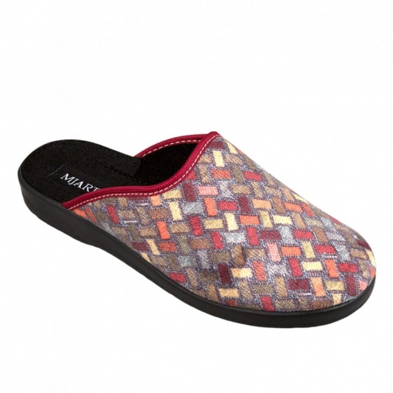 Dámska papuča Mjartan 607, karo, textil ꟾ Diapra.sk - zdravá a pohodlná obuv