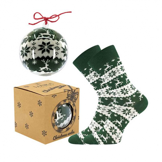 Ponožky Elfi christmas zelené ꟾ diapra.sk - Zdravá a pohodlná obuv